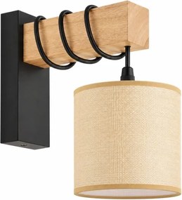 BRILAGI - Aplica de perete NUBILA 1xE27/60W/230V maro/negru/maro deschis