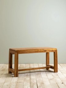 Bancă extensibilă din lemn de acacia, natur, 46 x 88–148 x 35 cm, „Extendable”