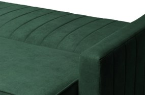 Canapea extensibilă Wars - catifea verde Kronos 14 / picioare wenge