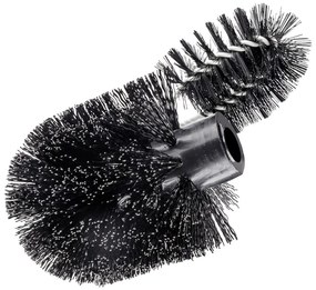 Cap pentru peria de WC negru din plastic Ø 8 cm – Wenko