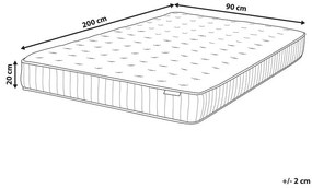 Saltea cu arcuri individuale 90x200 cm DARAM (mediu tare). 1022786