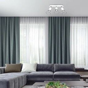 Spot DANTE 3xGU10/25W/230V alb/crom lucios