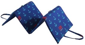 Pernă pentru scaun de grădină albastră pentru șezlong 49x137 cm Anchors – B.E.S.