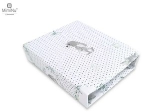 Cearceaf cu elastic 120x60 cm Deer Grey MimiNu