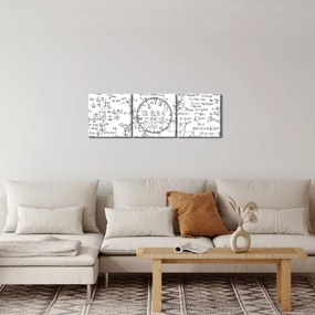 Tablou - Formule (cu ceas) (90x30 cm)