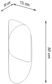 Aplică TEAR 1xG9/40W/230V albă Sollux SL.1062