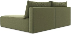 Colțar verde extensibil/cu spațiu de depozitare cu tapițerie din catifea (cu colț pe partea dreaptă/cu șezlong) Kalena – Makamii