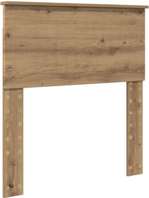 vidaXL Tăblie cap Stejar Artizanal 80 cm Lemn compozit