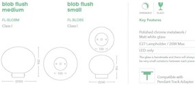 Plafoniera design modern Blob 24cm