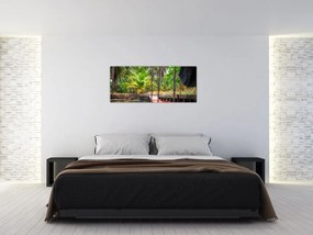 Tablou - Nava din lemn în canal , Thailand (120x50 cm)