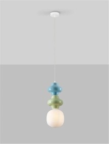 Pendul ceramic design modern CHIC verde/ albastru