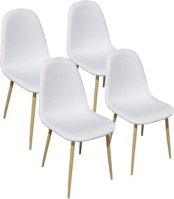 4 buc scaune acoperite cu material textil, mai multe culori