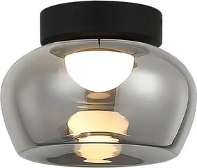 Plafonieră LED NADIA LED/9W/230V, Ø 16 cm, fumuriu/negru