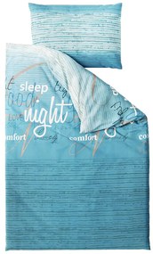 Lenjerie de pat din bumbac turcoaz BLUE DREAM Dimensiune lenjerie de pat: 70 x 90 cm | 140 x 200 cm