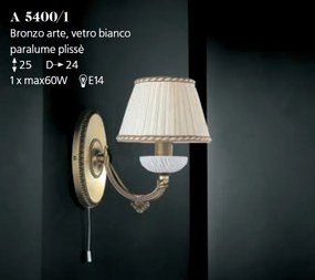 Aplica de perete din alama 1 brat design italian 5400