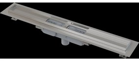 Rigola de dus 115 cm, cu margine pentru gratar perforat, otel inoxidabil 1150 mm