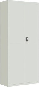 vidaXL Fișet, gri deschis, 90x40x200 cm, oțel