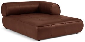 Sezlong Lily cu tapiterie din piele naturala