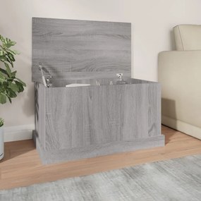 vidaXL Cutie de depozitare, gri sonoma, 70x40x38 cm, lemn prelucrat