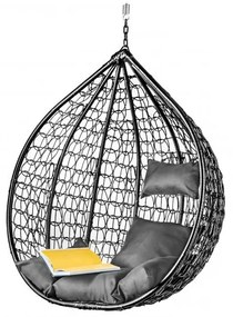 OFERTA Negru scaun suspendat KOKON fara suport II.calitate