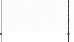 vidaXL Gard cu Stâlp Verde 1,2 x 10 m Oțel și PVC