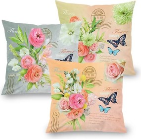 decoDoma Set de 3 feţe pernuţe BLISS, 45 x 45 cm