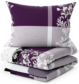 Lenjerie de pat din microfibra LUXURY mov Dimensiune lenjerie de pat: 70 x 90 cm | 140 x 200 cm