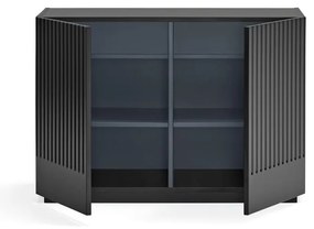 Comodă neagră joasă 100x70 cm Doric – Teulat