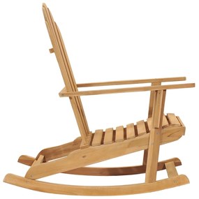 Scaun balansoar Adirondack, lemn masiv de tec 1