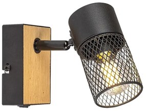 Spot de perete METTA 1xE14/40W/230V stejar Rabalux 71151