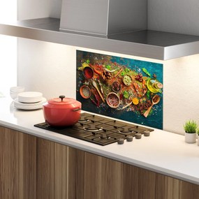 Panou Sticla Bucatarie, 60x80cm, Protectie aragaz, Antistropi, Termorezistent, Alimente, Condimente, Seasonings Mix