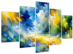 Tablou - Zi însorită abstractă (150x105 cm)