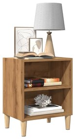 vidaXL Noptiera Stejar artizanal 40x30x50 cm Lemn prelucrat