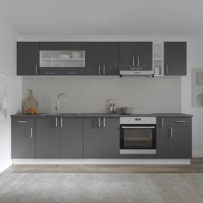 Corp Baza Karo, 2 Usi, Antracit/Alb, 60 x 50 x 80 cm