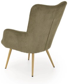 Fotoliu Amaro velvet olive H97 cm