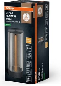 Osram - Lampă de masă pentru exterior ENDURA STYLE, cu dimmer tactil, LED/1,5W/5V 2500 mAh IP54 antracit