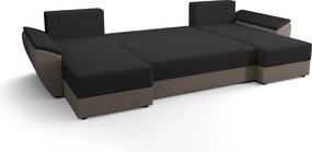 OFERTA Canapea extensibila in forma de U TAVERO 321x140 cm, mustar calitatea II
