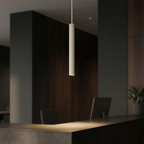 Lampă suspendată modernă bej cu alb pentru sistem de șină monofazat - Iconic Frini