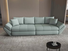 Canapea extensibilă dumonde cu ladă de depozitare si sezut confortabil din spuma high-density, Loana Enjoy Mint 300x100 cm