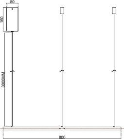Ondaluce - Lustru LED reglabil pe cablu SOEL LED/38W/230V Ø 80 cm, auriu
