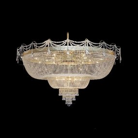 Plafoniera eleganta cristal Bohemia, L15 502/16/1-A, 3; F 2 floor, tube