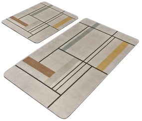 Covorașe de baie maro deschis 2 buc. 60x100 cm – Mila Home