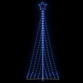 vidaXL Pom de Crăciun LED 447 LED-uri Albastru 249 cm