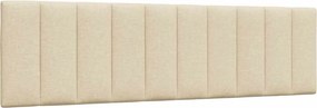 vidaXL Pernă pentru tăblie de pat, Hanko, crem, 180 cm, material textil
