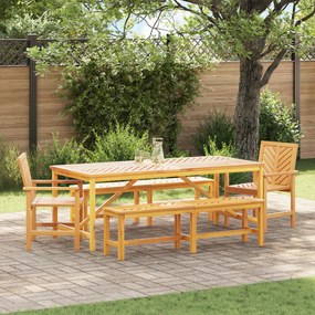 vidaXL Set dining grădină cu 5 piese din lemn de acacia