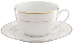 Set servire ceai sau cafea, 12 piese, 6 persoane, Aura Gold