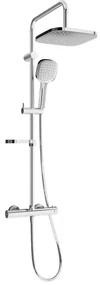 Mexen KX33 set de duș cu pară de tip ploaie și baterie termostatică, Crom - 771503391-00
