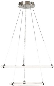 Lustra LED cu telecomanda, circulara 2 inele Irelia