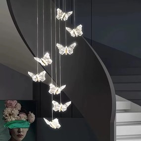 Candelabru LED Cristal, 48W, Auriu