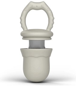 Suzeta cu alimentator pentru diversificarea alimentatiei, Din silicon, Fara BPA, BPS, PVC si ftalati, Cream